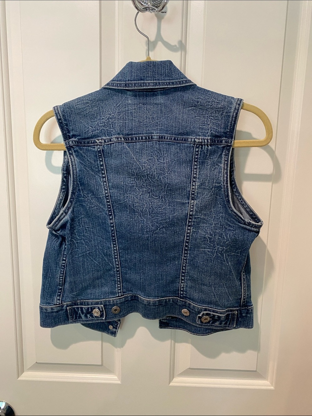 Levi's Distressed Indigo Denim Vest - Picture 2 of 6